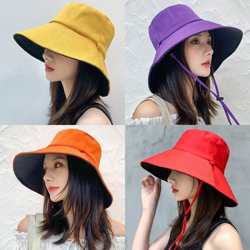 Sulankstoma dvipusė kibiro kepurė Žvejo kepurė nuo saulės moterims mergaitėms lauko paplūdimio kepuraitės nuo UV spindulių plataus krašto apsauginio kremo dangteliai