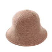 Pălărie de pescar de tricotat de culoare solidă Pălărie de găleată tricotată de lână dulce Crăciun Halloween Toate meciurile Activități în aer liber Schi H7EF