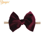 1 buc 4,5 inchi fundițe de păr din catifea bentite elastice din nailon pentru fete bentiță din nailon moale pentru copii, vânzare caldă, banda de păr, accesorii pentru păr