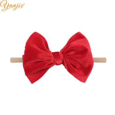 1 buc 4,5 inchi fundițe de păr din catifea bentite elastice din nailon pentru fete bentiță din nailon moale pentru copii, vânzare caldă, banda de păr, accesorii pentru păr