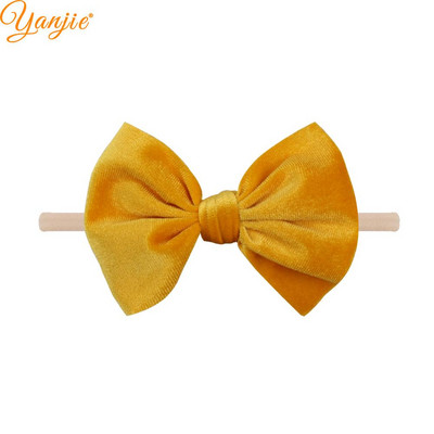 1 buc 4,5 inchi fundițe de păr din catifea bentite elastice din nailon pentru fete bentiță din nailon moale pentru copii, vânzare caldă, banda de păr, accesorii pentru păr