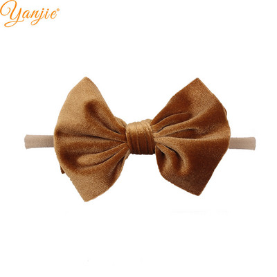 1 buc 4,5 inchi fundițe de păr din catifea bentite elastice din nailon pentru fete bentiță din nailon moale pentru copii, vânzare caldă, banda de păr, accesorii pentru păr