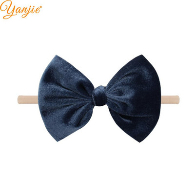 1 buc 4,5 inchi fundițe de păr din catifea bentite elastice din nailon pentru fete bentiță din nailon moale pentru copii, vânzare caldă, banda de păr, accesorii pentru păr