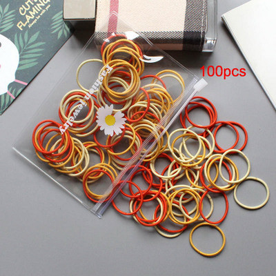 20/40/100db/csomag Kislány virág haj gumiszalagok fekete hajkötő gumi lófarok tartóhoz gyerek nylon rugalmas fejpánt kiegészítő