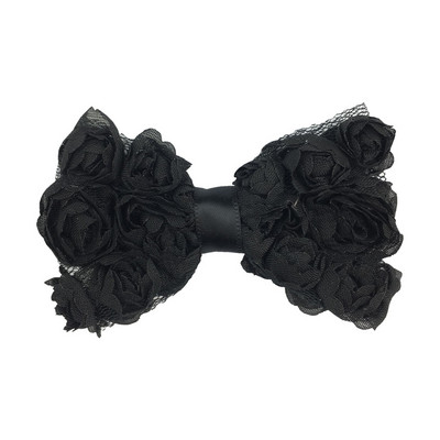 5 bucăți promoție fierbinte 8 cm fundă de trandafir din șifon pentru copii, funde de păr pentru fete de tip boutique pentru benzi de păr, ace de păr, accesorii de bricolaj lucrate manual