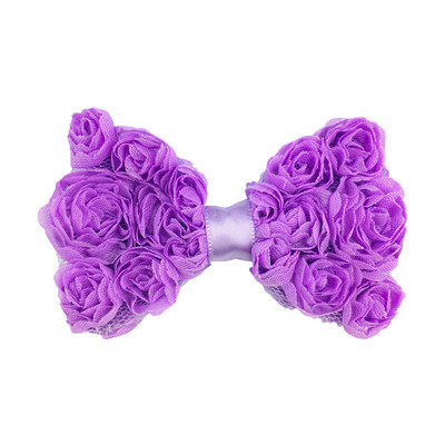 5 bucăți promoție fierbinte 8 cm fundă de trandafir din șifon pentru copii, funde de păr pentru fete de tip boutique pentru benzi de păr, ace de păr, accesorii de bricolaj lucrate manual