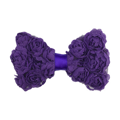 5 bucăți promoție fierbinte 8 cm fundă de trandafir din șifon pentru copii, funde de păr pentru fete de tip boutique pentru benzi de păr, ace de păr, accesorii de bricolaj lucrate manual