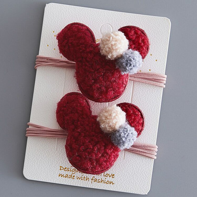 2/3/5 komada Vuneni medvjed Dječje kopče za kosu za djevojčice Plišane životinje Dječje ukosnice Ukosnice omotane tkaninom Elastične gumice za kosu Vezice Uže