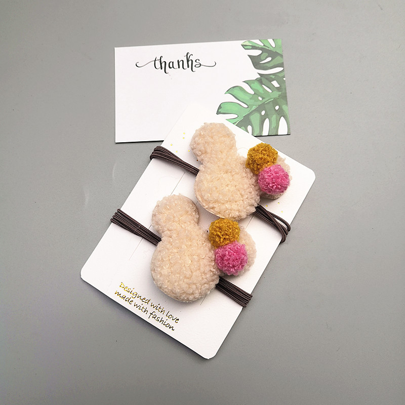 2/3/5 komada Vuneni medvjed Dječje kopče za kosu za djevojčice Plišane životinje Dječje ukosnice Ukosnice omotane tkaninom Elastične gumice za kosu Vezice Uže