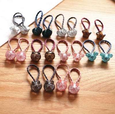 20 de bucăți noi desene animate mickey Minge de culoare pentru copii stele cap benzi elastice pentru păr pentru bebeluși frânghii de păr accesorii de păr pentru fete