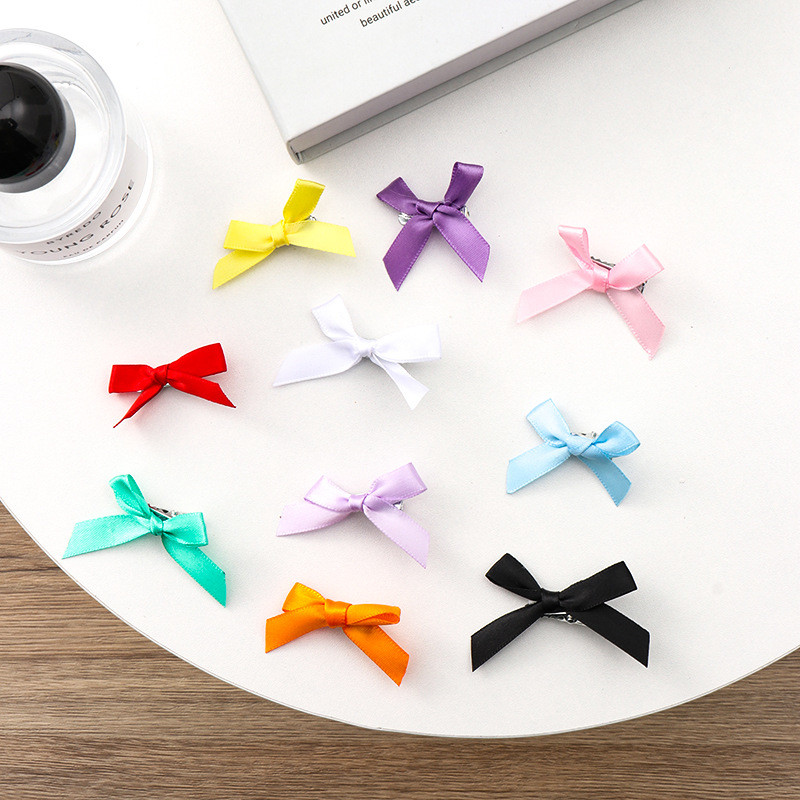 10db/csomag Gyerek fehér csokor Hajcsat Diákok Szalag masni BBclps Little Girls Hajtűk Színes hajtartók Hajkiegészítők