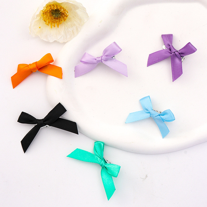 10db/csomag Gyerek fehér csokor Hajcsat Diákok Szalag masni BBclps Little Girls Hajtűk Színes hajtartók Hajkiegészítők