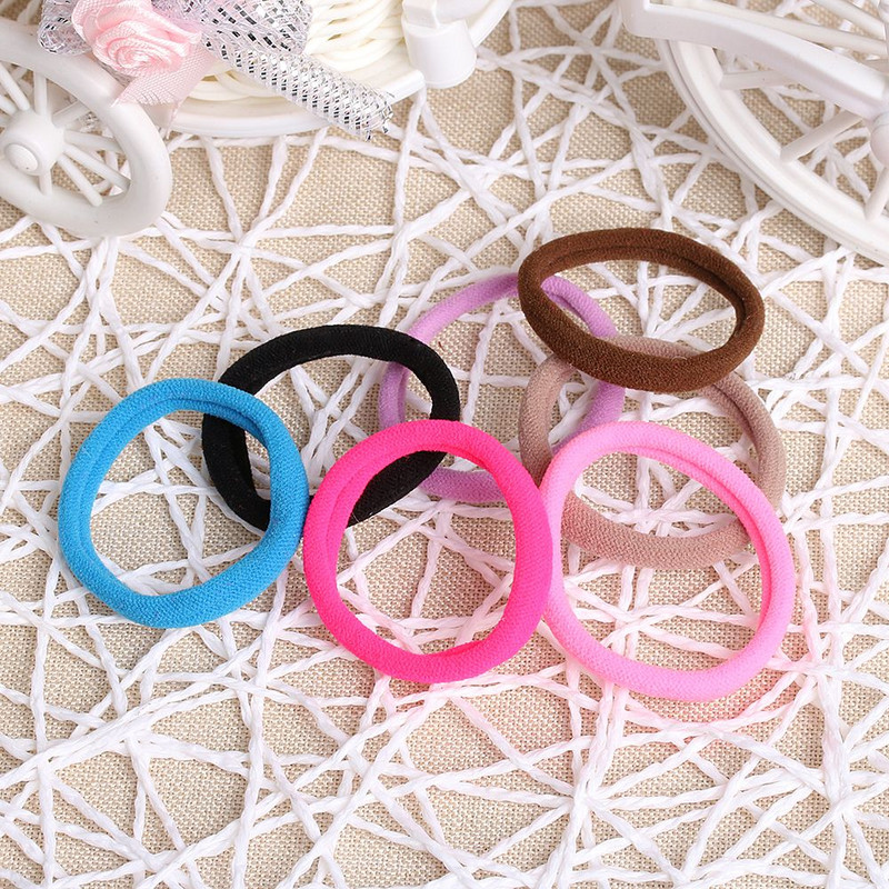 10 kom/lot Visokokvalitetne slatke ženske djevojke od elastičnog užeta Traka za kosu u boji slatkiša Držač za konjski rep za kosu Traka za kosu
