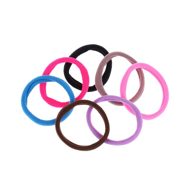 10 kom/lot Visokokvalitetne slatke ženske djevojke od elastičnog užeta Traka za kosu u boji slatkiša Držač za konjski rep za kosu Traka za kosu