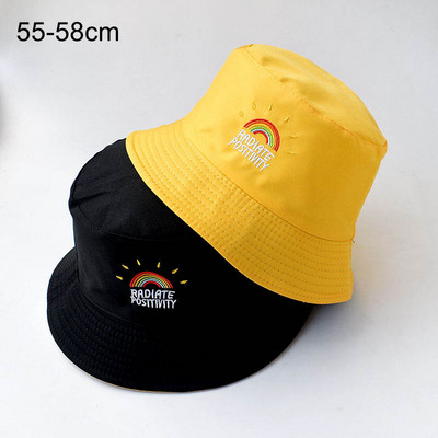 Siuvinėjimas Raidžių kibiro kepurė Moteriška dvipusė kibiro kepurė Sulankstoma lauko apsauga nuo saulės Kepurės Žvejyba Medžioklė Apsaugos nuo saulės kepurės