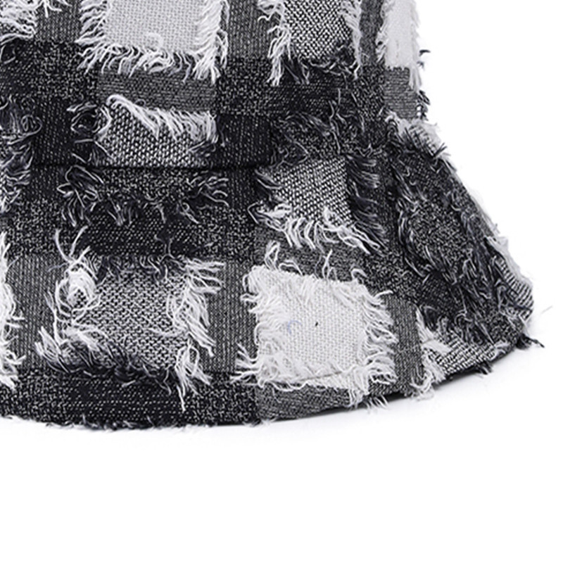 Módne strapce pre ženy, kovbojská rybárska čiapka, ženská plochá vrchná vedrová čiapka, vonkajšia slnečná clona, ležérna jednofarebná panamská čiapka, dievčenská kapota