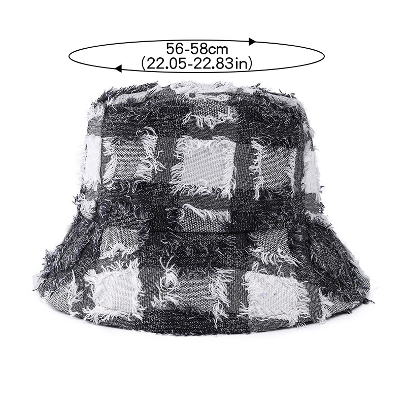 Módne strapce pre ženy, kovbojská rybárska čiapka, ženská plochá vrchná vedrová čiapka, vonkajšia slnečná clona, ležérna jednofarebná panamská čiapka, dievčenská kapota