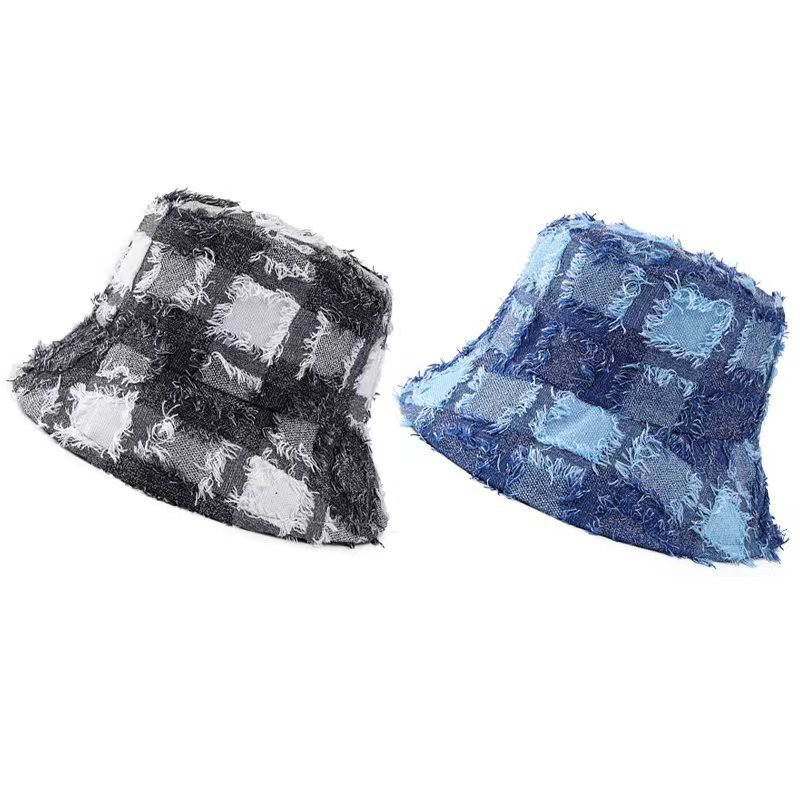 Módne strapce pre ženy, kovbojská rybárska čiapka, ženská plochá vrchná vedrová čiapka, vonkajšia slnečná clona, ležérna jednofarebná panamská čiapka, dievčenská kapota