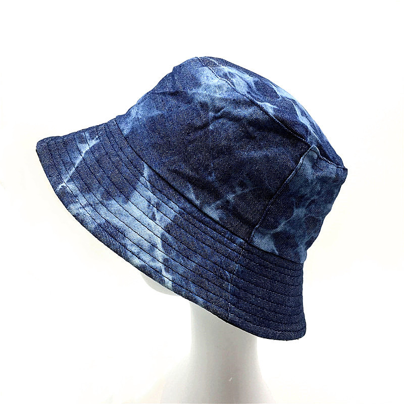 Jednobojni šešir s kravatom za djevojčice Tanki crni pamučni ribarski šešir Šeširi za zaštitu od sunca Ženski šešir s traperom s kravatom