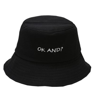 Šešir s vezom Kape za sunčanje na otvorenom Kape za sunčanje Hip Hop Novi pamuk Ljeto za sunčanje Unisex modni print Kape za plažu Ribarski šeširi