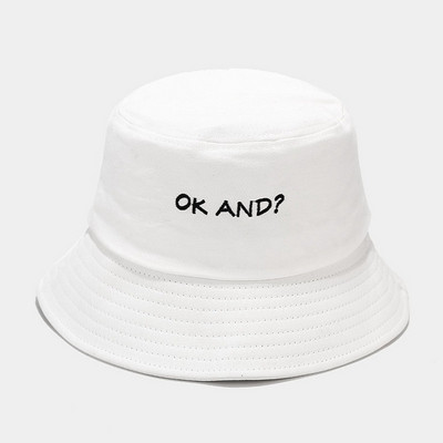 Šešir s vezom Kape za sunčanje na otvorenom Kape za sunčanje Hip Hop Novi pamuk Ljeto za sunčanje Unisex modni print Kape za plažu Ribarski šeširi