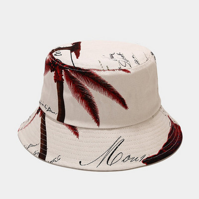 Šešir s vezom Kape za sunčanje na otvorenom Kape za sunčanje Hip Hop Novi pamuk Ljeto za sunčanje Unisex modni print Kape za plažu Ribarski šeširi