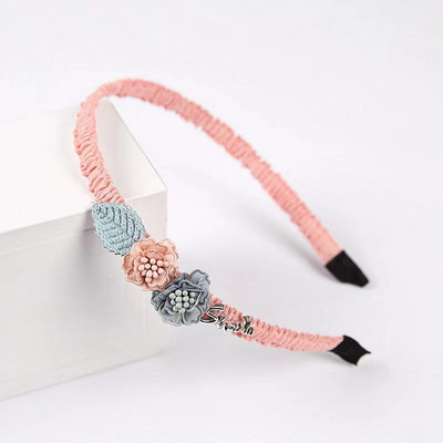 Karštas 2021 m. išpardavimas korėjietiško stiliaus naujos prekės ženklo Flower Kawaii saldžios plaukų juostelės vaikams Aksesuarai Grožio puošniai apsirengę galvos juostos mergaitėms