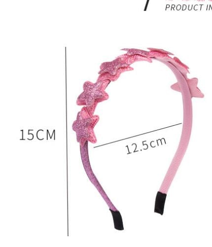 lány fejpánt divatos elasztikus fejpántok haj kiegészítők gyerekeknek gyerek hajdíszek karika csillogó csillag hajpánt K1