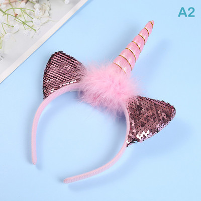 Trake za kosu za djevojčice sa svjetlima Pokrivala za glavu princeze Jednorog LED svjetleća traka za glavu Dječja gumica za kosu Dekoracije za rođendanske zabave