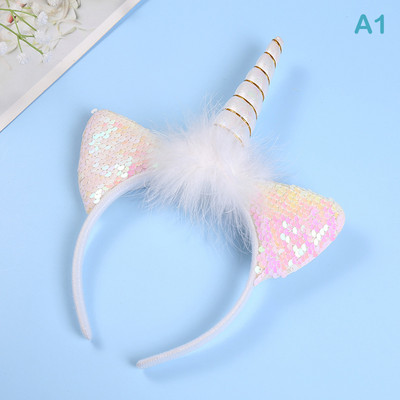 Trake za kosu za djevojčice sa svjetlima Pokrivala za glavu princeze Jednorog LED svjetleća traka za glavu Dječja gumica za kosu Dekoracije za rođendanske zabave