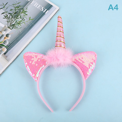 Trake za kosu za djevojčice sa svjetlima Pokrivala za glavu princeze Jednorog LED svjetleća traka za glavu Dječja gumica za kosu Dekoracije za rođendanske zabave