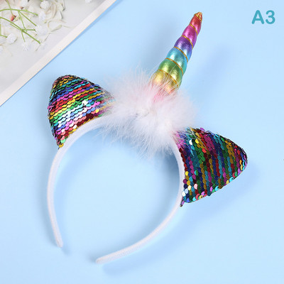 Trake za kosu za djevojčice sa svjetlima Pokrivala za glavu princeze Jednorog LED svjetleća traka za glavu Dječja gumica za kosu Dekoracije za rođendanske zabave