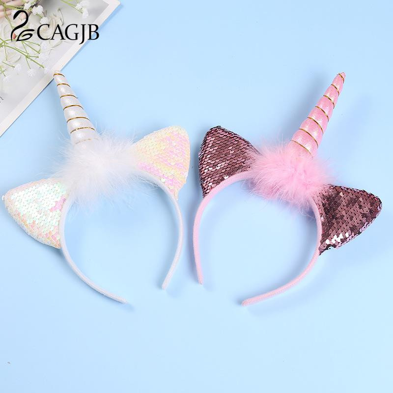 Trake za kosu za djevojčice sa svjetlima Pokrivala za glavu princeze Jednorog LED svjetleća traka za glavu Dječja gumica za kosu Dekoracije za rođendanske zabave