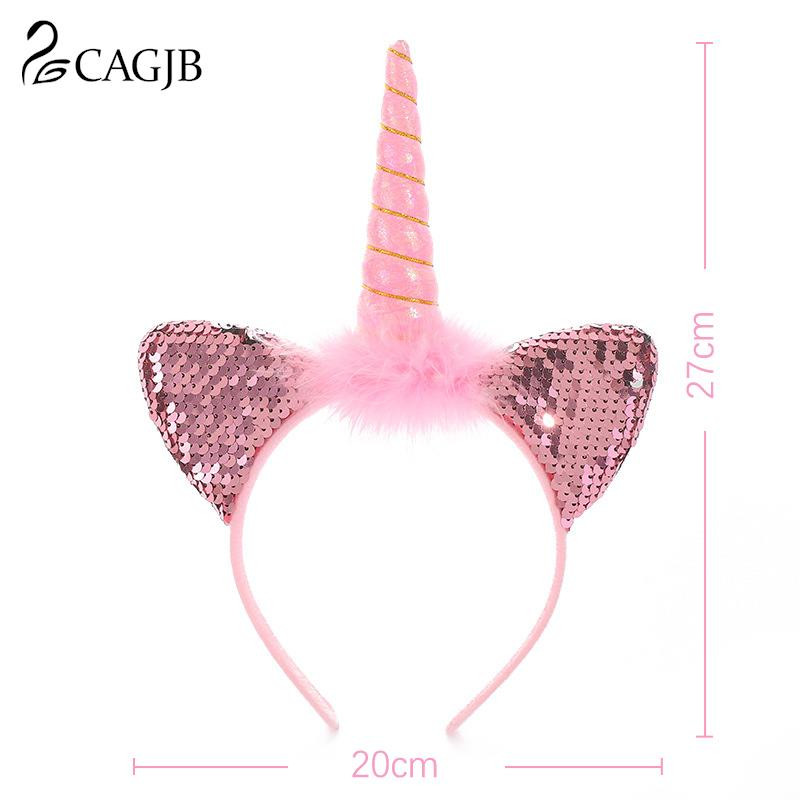Trake za kosu za djevojčice sa svjetlima Pokrivala za glavu princeze Jednorog LED svjetleća traka za glavu Dječja gumica za kosu Dekoracije za rođendanske zabave
