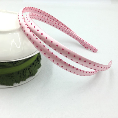 10 τεμάχια/παρτίδα 10mm Rainbow Satin Covered Hairbands για γυναίκες κορίτσια Παιδικά ελαστικά μασίφ σατέν κορδέλες μαλλιών DIY Headband Hair Hoop