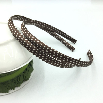 10 τεμάχια/παρτίδα 10mm Rainbow Satin Covered Hairbands για γυναίκες κορίτσια Παιδικά ελαστικά μασίφ σατέν κορδέλες μαλλιών DIY Headband Hair Hoop