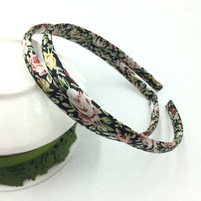 10 τεμάχια/παρτίδα 10mm Rainbow Satin Covered Hairbands για γυναίκες κορίτσια Παιδικά ελαστικά μασίφ σατέν κορδέλες μαλλιών DIY Headband Hair Hoop