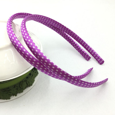 10 τεμάχια/παρτίδα 10mm Rainbow Satin Covered Hairbands για γυναίκες κορίτσια Παιδικά ελαστικά μασίφ σατέν κορδέλες μαλλιών DIY Headband Hair Hoop