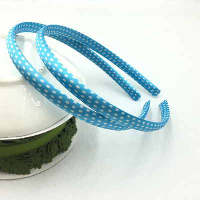 10 τεμάχια/παρτίδα 10mm Rainbow Satin Covered Hairbands για γυναίκες κορίτσια Παιδικά ελαστικά μασίφ σατέν κορδέλες μαλλιών DIY Headband Hair Hoop