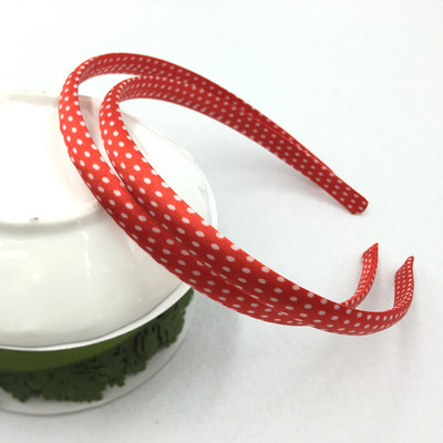 10 τεμάχια/παρτίδα 10mm Rainbow Satin Covered Hairbands για γυναίκες κορίτσια Παιδικά ελαστικά μασίφ σατέν κορδέλες μαλλιών DIY Headband Hair Hoop