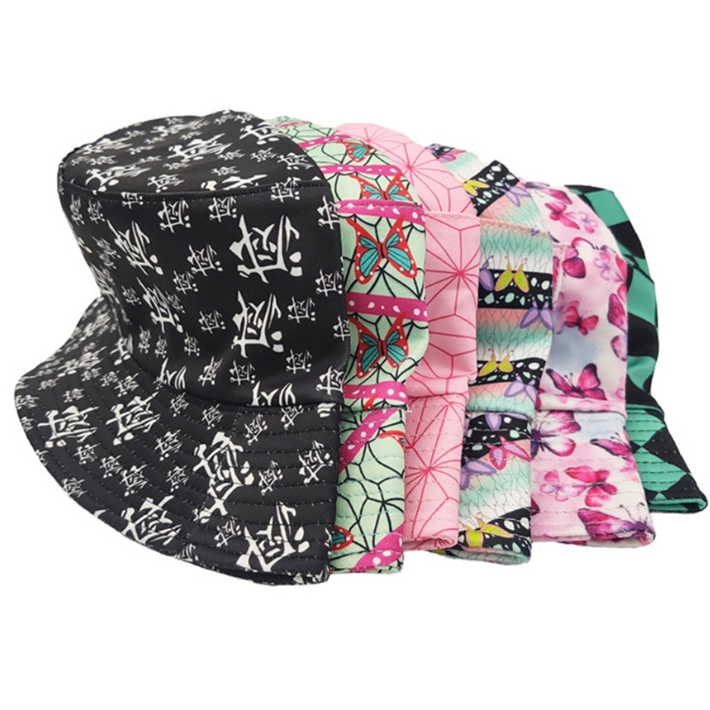 Ljetni šeširi, ribarski šeširi za sunčanje, trendi šaljive kape za muškarce, žene s uzorkom leptira