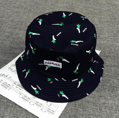 Water Bucket Hat Férfi Női Nyári Sapka Banán Print Sárga Kalap Hip Hop Horgász Halász Kalap