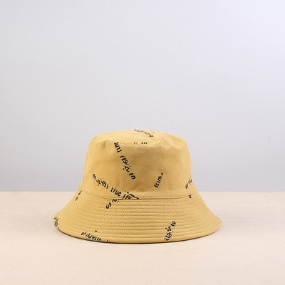 Modni ribarski šešir s divljim slovima, ženski šešir za sunčanje, ružičasto žuto crno bež sivo, jesenski šeširi 2021.