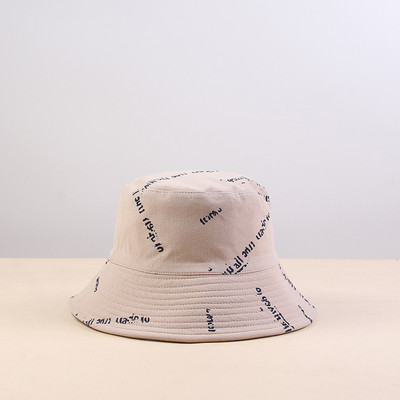 Modni ribarski šešir s divljim slovima, ženski šešir za sunčanje, ružičasto žuto crno bež sivo, jesenski šeširi 2021.