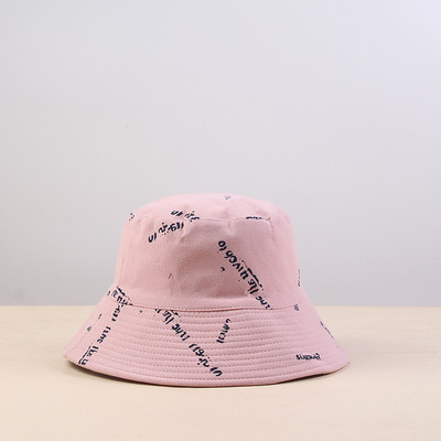 Modni ribarski šešir s divljim slovima, ženski šešir za sunčanje, ružičasto žuto crno bež sivo, jesenski šeširi 2021.