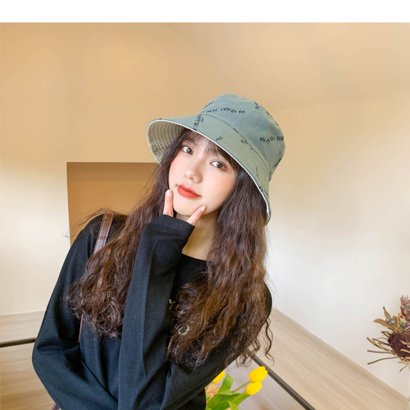 Modni ribarski šešir s divljim slovima, ženski šešir za sunčanje, ružičasto žuto crno bež sivo, jesenski šeširi 2021.