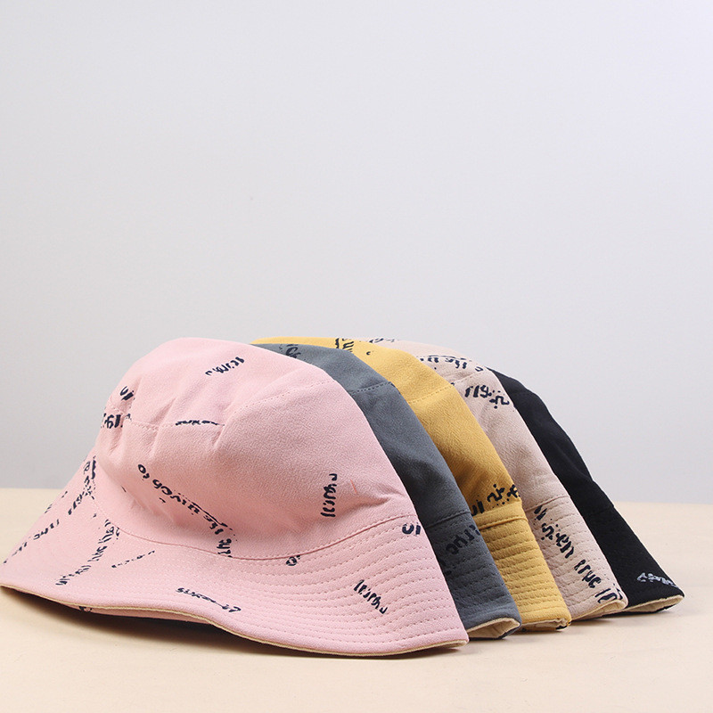 Modni ribarski šešir s divljim slovima, ženski šešir za sunčanje, ružičasto žuto crno bež sivo, jesenski šeširi 2021.