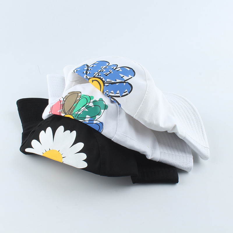 2020. gada pavasaris un vasara Sieviešu makšķerēšanas cepures Mazās margrietiņas Ziedu grozāmā kausa cepure Sauļošanās aizsargkrēms, dāmu zvejnieka cepure