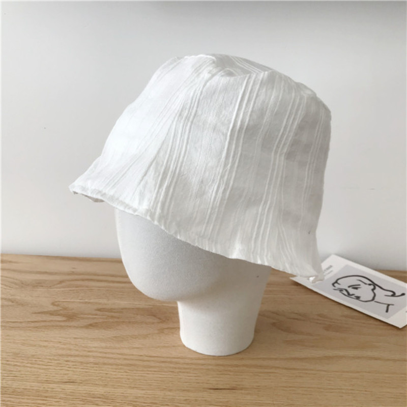 Viegla un mīksta plāna cepure, vertikāla svītra, daudzpusīga zvejnieka cepure sievietēm korejiešu versija, vintage saules aizsardzība un saulessargs