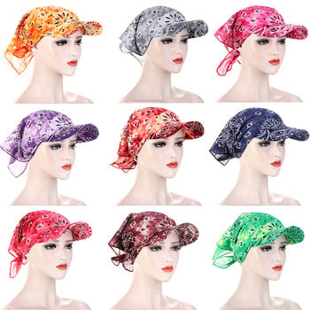 Candy Cotton Colors Sun Cap Bandana Hedging Caps Sports printed γυναικεία ανδρικά καπέλα με μαντήλι με κουκούλα χείλος κεφαλής σε δυτικό στυλ